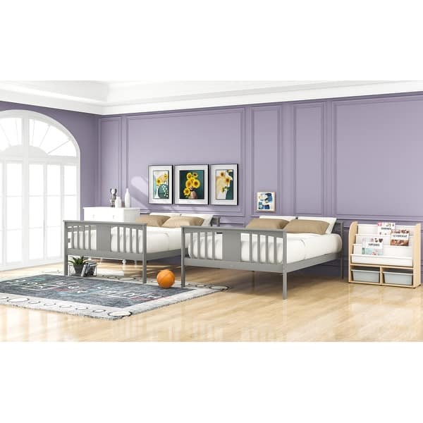slide 2 of 12, Full over Full Bunk Bed with Ladder