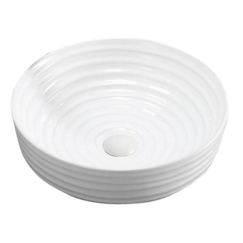 Karran Valera 16" Vitreous China Vessel Bathroom Sink in White