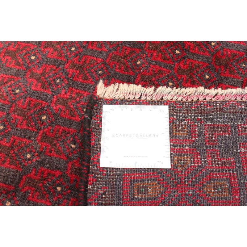 ECARPETGALLERY Hand-knotted Teimani Dark Grey Wool Rug - 2'9 x 4'6