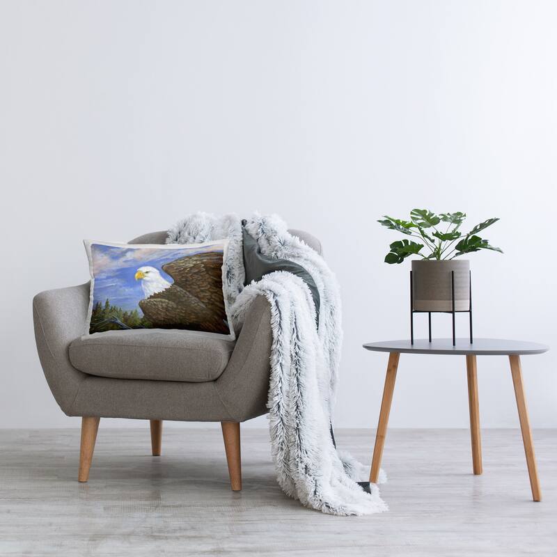 Stupell Eagle Overlook from Tree Top Decorative Printed Throw Pillow Design by Paul Brent