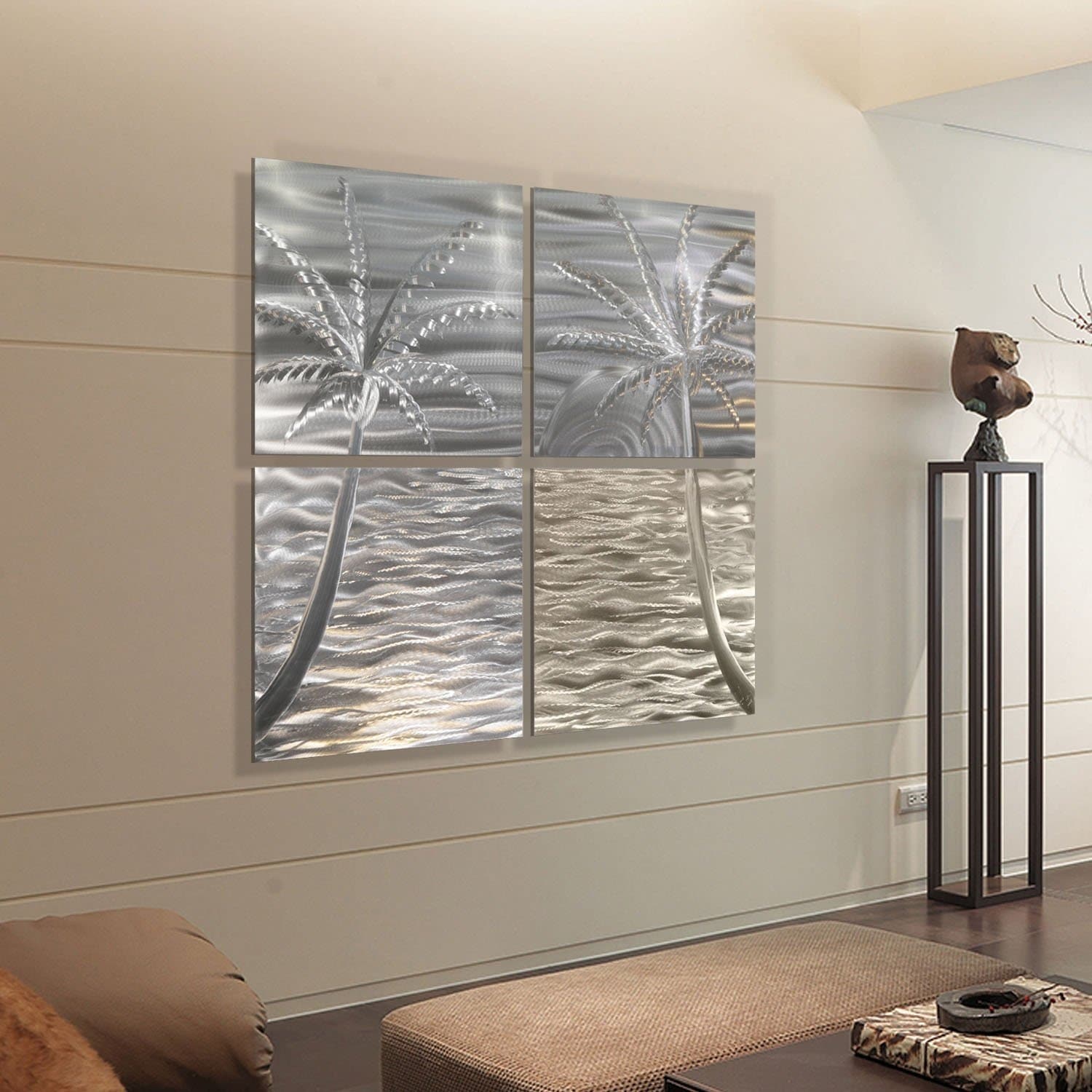Shop Statements2000 Tropical Metal Wall Art Panels Modern Beach Ocean Decor By Jon Allen Bahama Mama Overstock 27550543