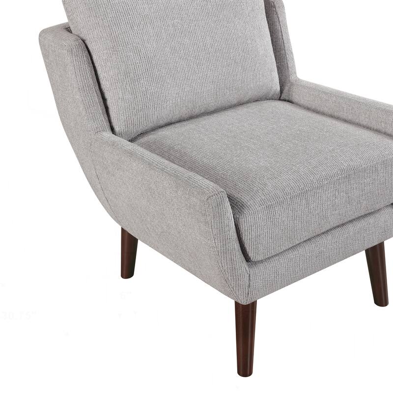 Comfortable Contemporary Accent Chair with Durable Upholstery and Solid Wood Legs