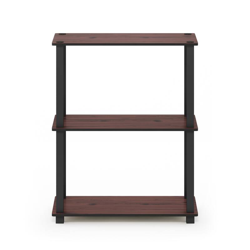 Furinno Turn-S-Tube 3-Tier Compact Multipurpose Shelf Display Rack with Square Tube