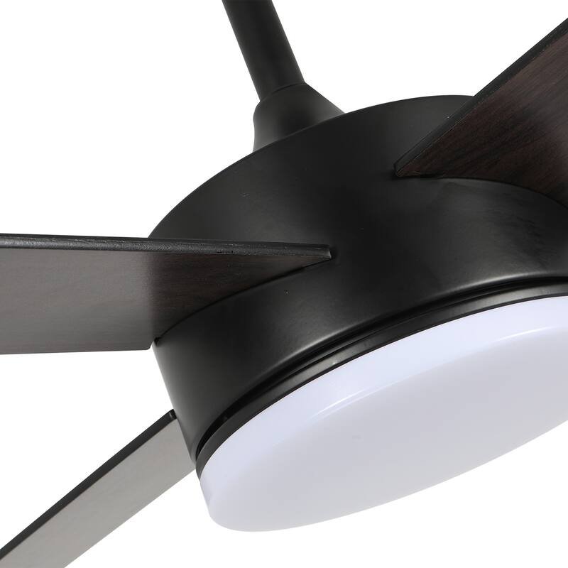 42'' Black Indoor Ceiling Fan with Light Remote Control