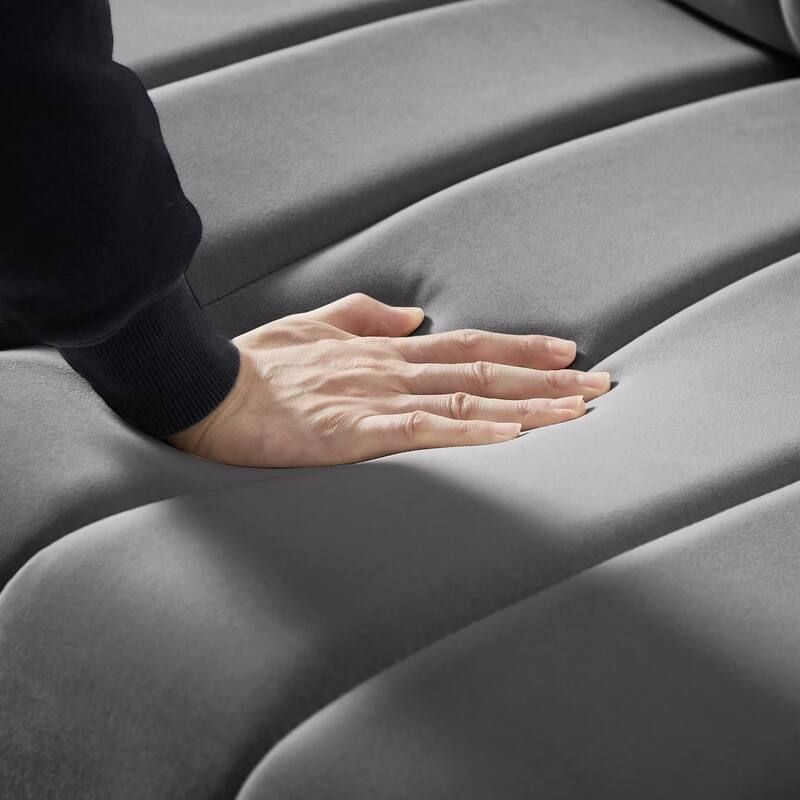 Sofa Pull Out Bed Included 2 Pillows Velvet Sofa for Small Spaces Teal