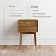 preview thumbnail 23 of 82, Nathan James Harper 2-Drawer Mid-Century Side Table