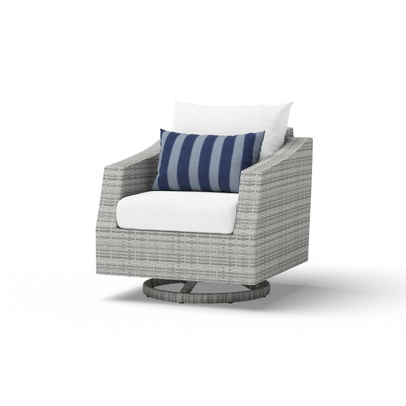 Cannes Deluxe 8 Piece Sunbrella Outdoor Patio Sofa & Club Chair Set
