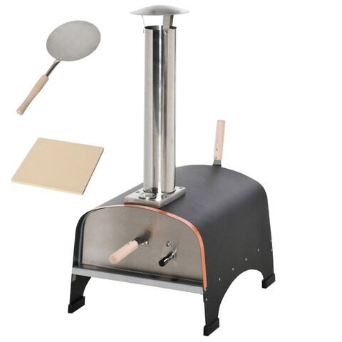 Outdoor Backyard Portable Pizza Oven with Thermometer - 33 inches L x 15.5 inches W x 33.75 inches H