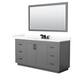 Option Dark Gray, Black Trim, Giotto Quartz Top