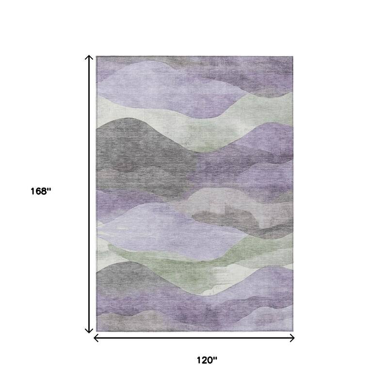 HomeRoots Abstract Transitional Rectangle Outdoor Rug