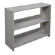preview thumbnail 20 of 18, Maximized Storage Space Low Loft Bed with Drawers, Shelves and Slide, Twin Size, Grey