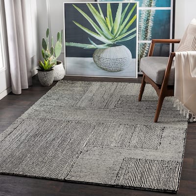 Livabliss Wazney Handmade Wool Farmhouse Area Rug