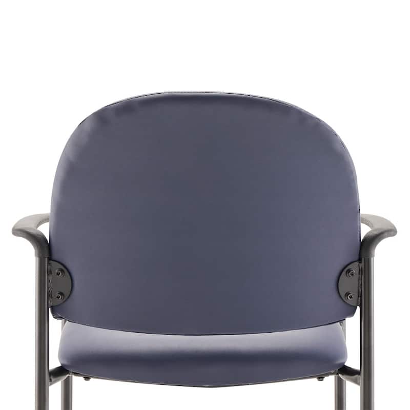 Comfort Stackable Steel Side Reception Chair with Arms - 23.5"D x 23.75"W x 33.25"H