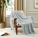 preview thumbnail 13 of 23, 50"x60" Ultra Plush Chunky Knit Throw Blanket Textured Comfort Woven Blanket Light Grey