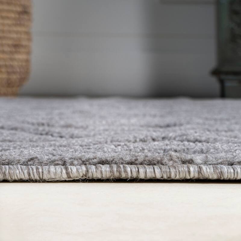 JONATHAN Y Ankara Neutral Diamond Trellis Indoor/Outdoor Area Rug