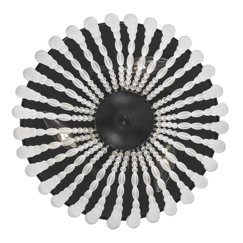 Crystorama Lighting Group Rylee 3 Light 13" Wide Flush Mount Ceiling