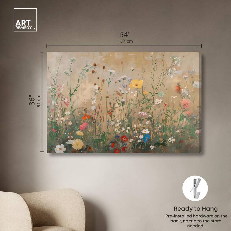In the Golden Bloom Canvas by Art Remedy, Gallery Wrapped