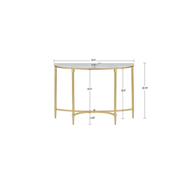 Madison Park Signature Bordeaux White/Gold-tone Marble/Metal