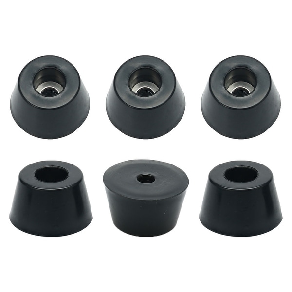 16pcs Rubber Feet Bumper Buffer Cabinet Leg Pad Desk Protector with Metal Washer 