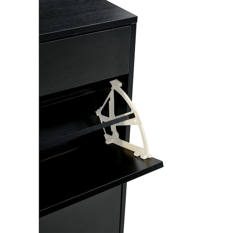 Shoe Cabinet with Metal Legs