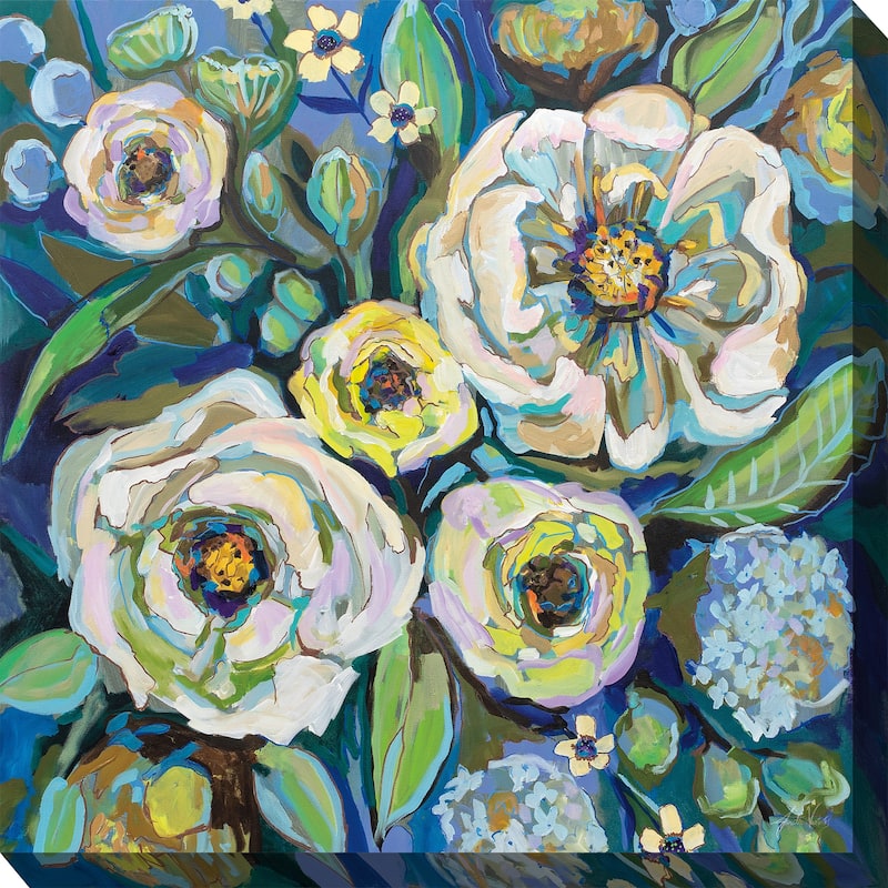Cool Blue Indoor/Outdoor Art 24"x24"
