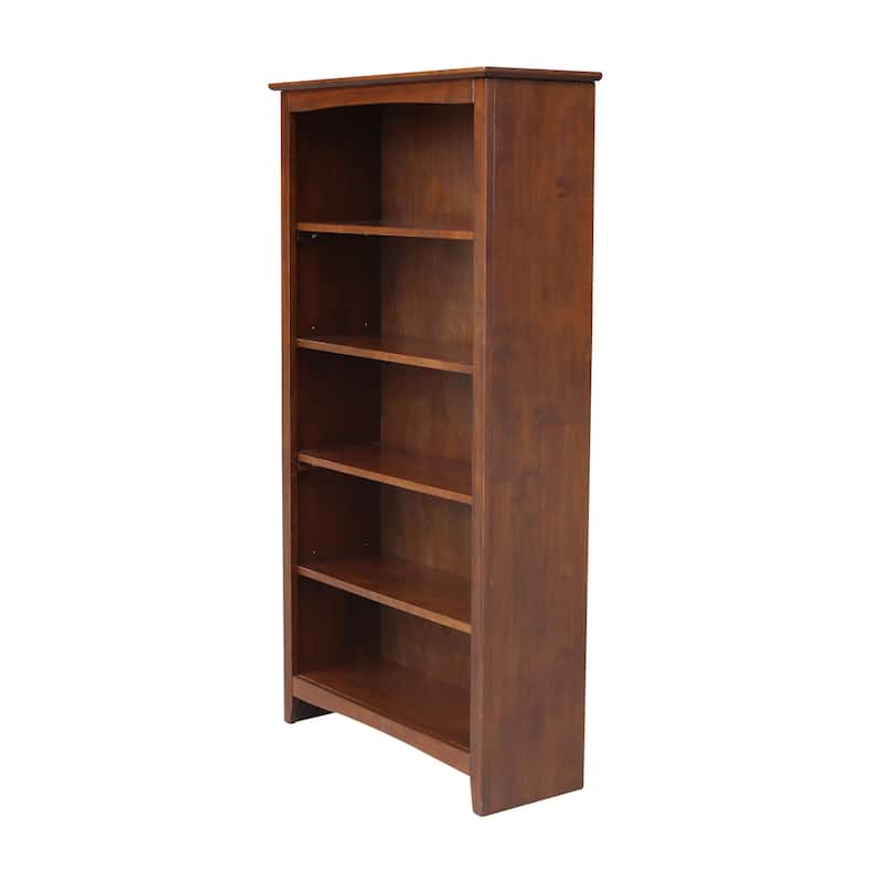 International Concepts Solid Wood Shaker Bookcase