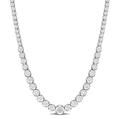 Miadora 2ct TW Lab-Grown Diamond Necklace 14k White Gold