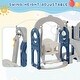 preview thumbnail 22 of 28, Toddler Slide and Swing Set 8 in 1 with Basketball Hoop