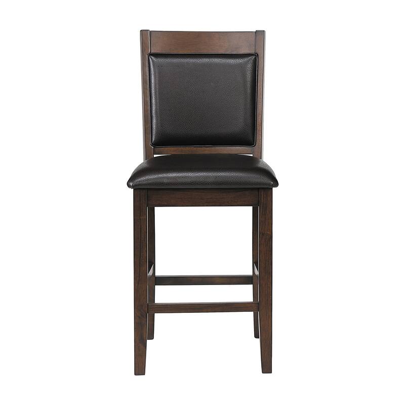 Ferrara Walnut and Brown 9-piece Counter Height Dining Set