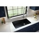 preview thumbnail 3 of 63, Karran Undermount Quartz Composite 33 in. Single Bowl Kitchen Sink with Accessories