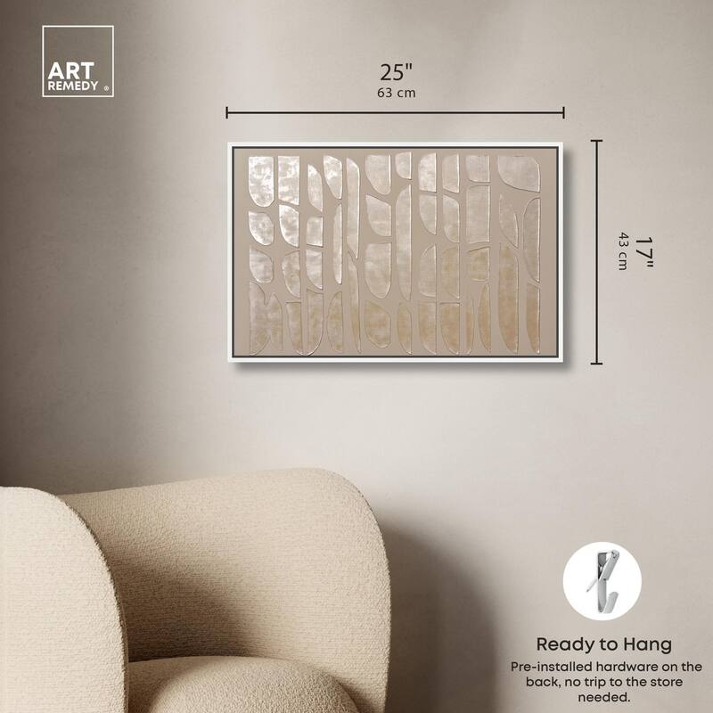 Textured Tiles Canvas by Art Remedy