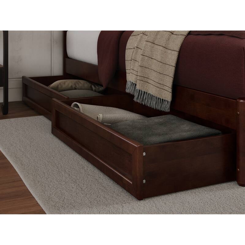 Everett Platform Bed with Panel Footboard and Storage Drawers