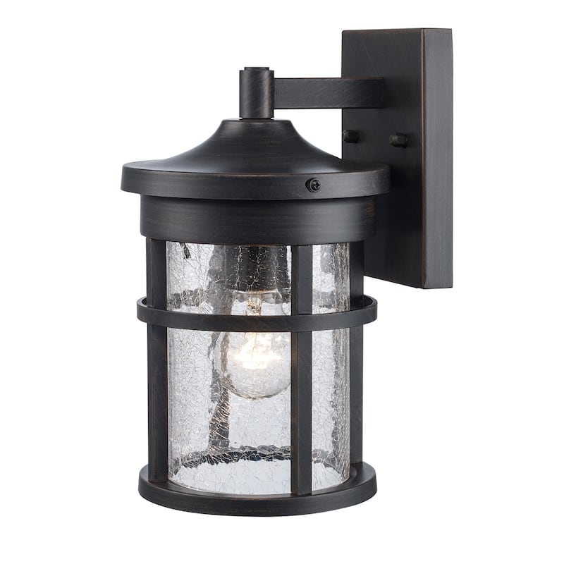 Trans Globe Lighting Crackled 1 Light Outdoor Lantern Wall Sconce