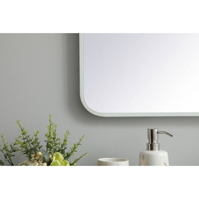 Elegant Lighting MR803640 Evermore 36" W x 40" H Rectangular Framed