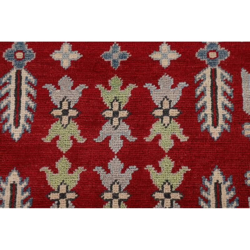 Traditional Kazak Oriental Area Rug Hand-Knotted Wool Carpet - 8'3" x 9'11"