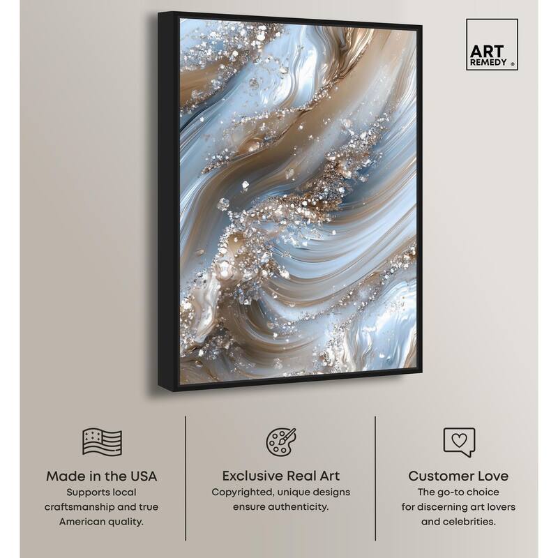Crystal Ice Storm Canvas by Art Remedy