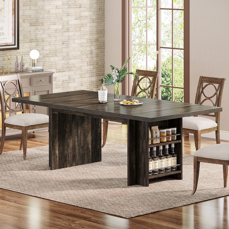 63-in Large Executive Desk, Home Office Desk Large Computer Writing Table with Storage