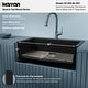 preview thumbnail 31 of 59, Karran QT-812 Top Mount 33 in. Large Single Bowl Quartz Kitchen Sink Kit