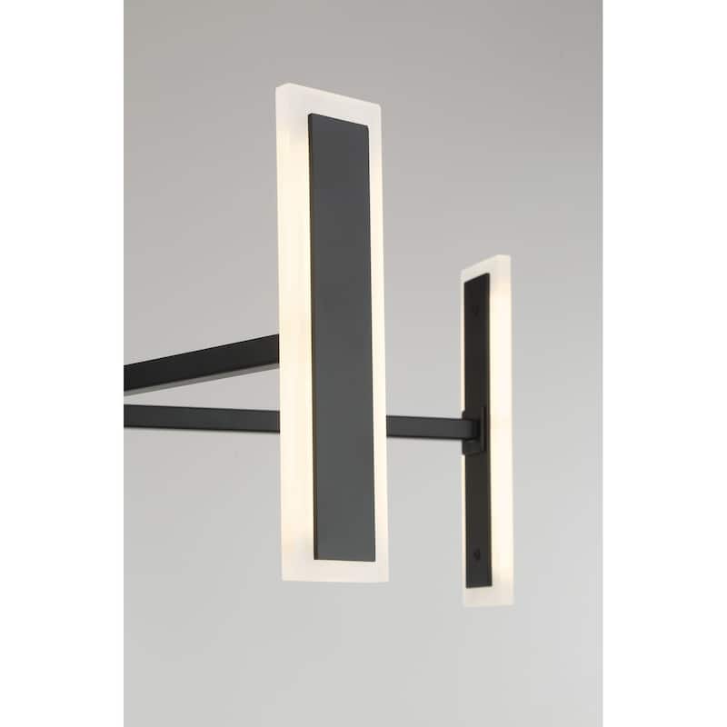 Kovacs P1415-L Edge 5 Light 25" Wide LED Abstract Chandelier