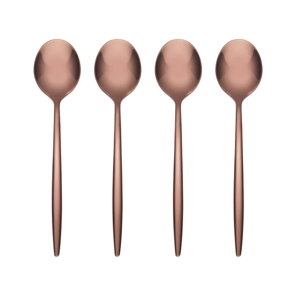 Cambridge Gaze Copper Mirror Demitasse Spoons, Set of 4