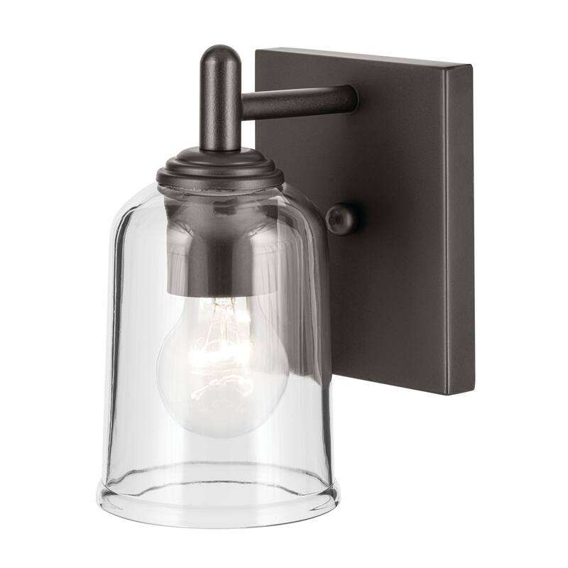 Kichler Lighting Shailene 1-Light Wall Sconce Light with Clear Glass