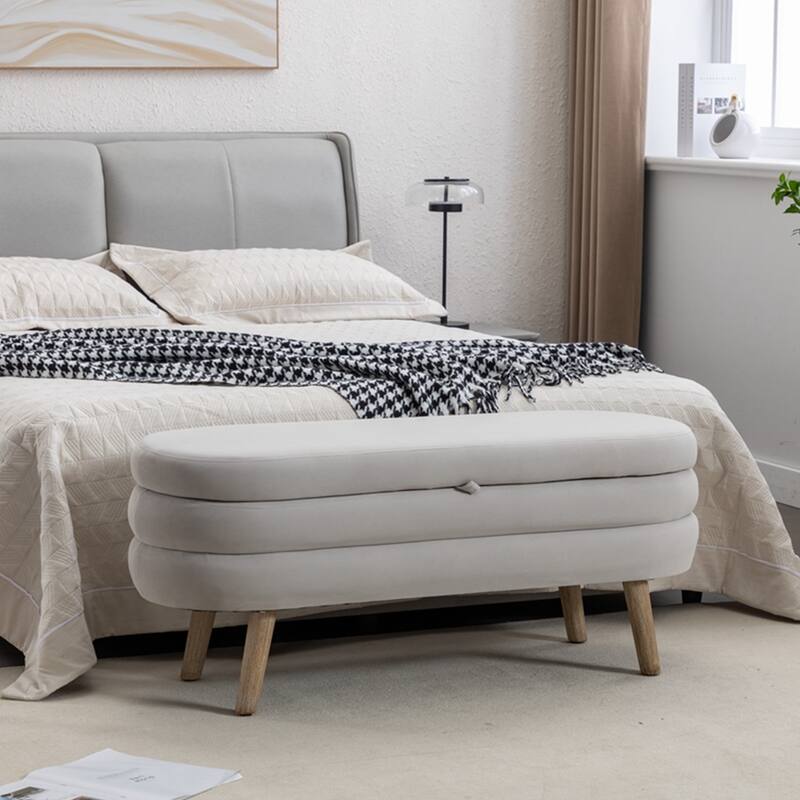Storage Bench Bedroom Bench With Wood Legs