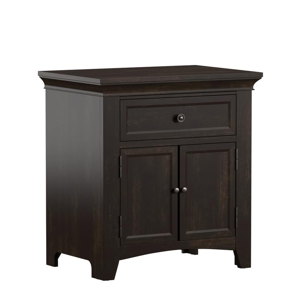 Ediline 1-drawer Wood Cupboard Nightstand with Charging Station by iNSPIRE Q Classic