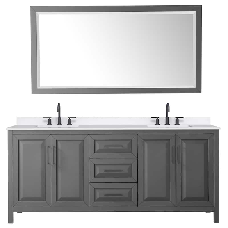 Wyndham Collection WCV252580D-QTZ-US3M70 Daria 80" Free Standing