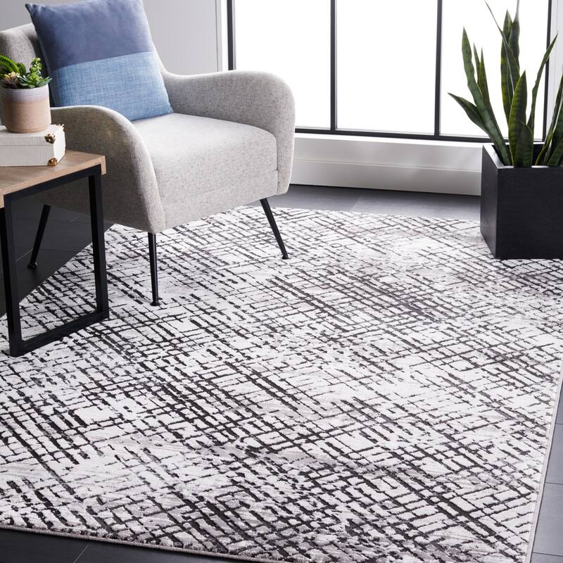 SAFAVIEH Amelia Jene Modern Rug - 9' x 12' - Grey/Charcoal