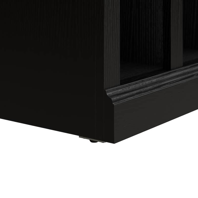 Woodland 40W Shoe Storage Bench with Shelves by Bush Furniture