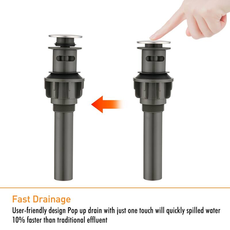 Dornberg Bathroom Sink Vessel Sink Pop-Up Drain with Overflow