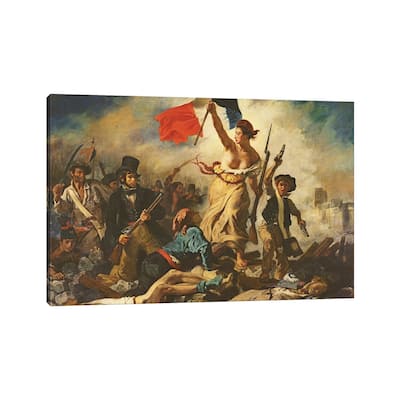 iCanvas "Liberty Leading the People, 28 July 1830, c.1830-31 " by Ferdinand Victor Eugene Delacroix Canvas Print