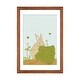 preview thumbnail 8 of 18, iCanvas "Hare In My Salad" by Roberta Murray Walnut - 24x16x1