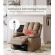 preview thumbnail 46 of 73, Oversized power recliner with heat, massage, 360 degrees swivel, and cup holder.  27" Seat Width Tan